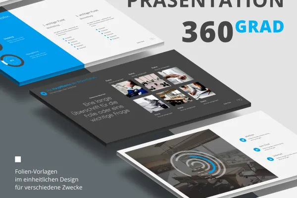 Präsentationsfolien im 360Grad-Design für Google Slides: Zusammenfassung